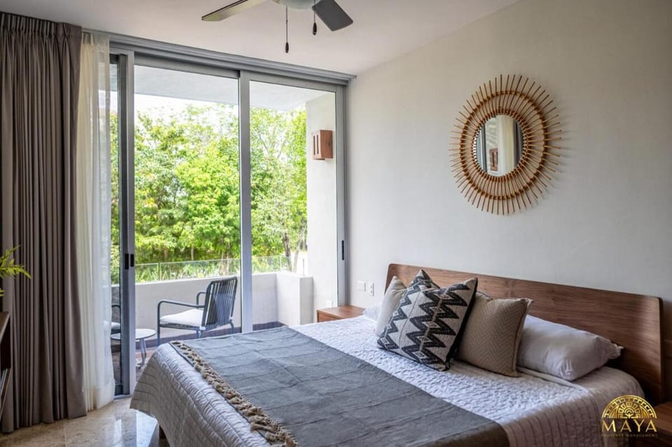 NHOA 203A Lux 2BR Condo Pool View in Aldea Zama Apartment in Tulum