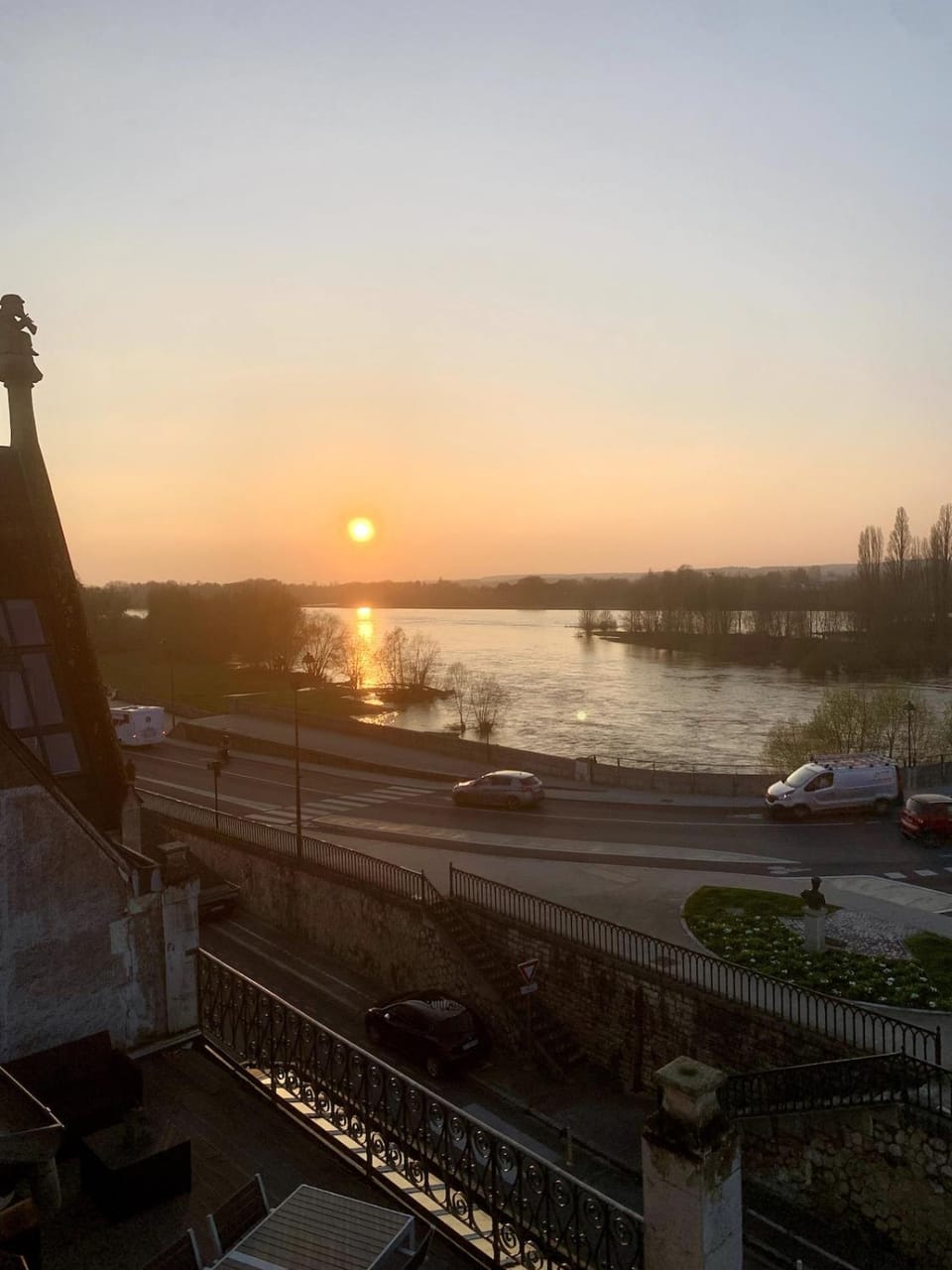 Natural landscape, River view, Sunset
