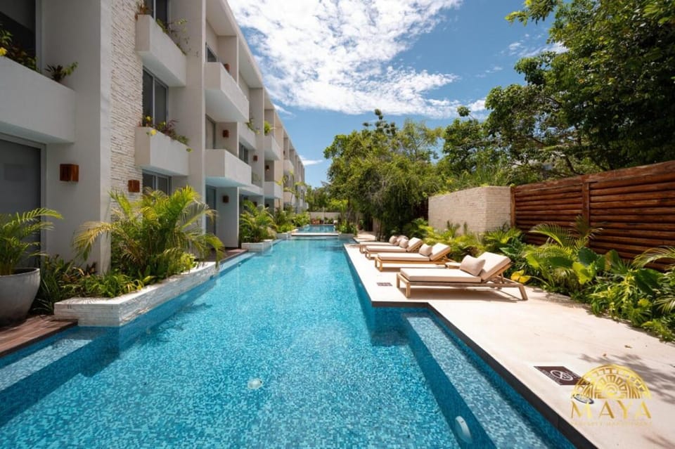 NHOA 303B Lux 1BR Condo Pool View in Aldea Zama Apartment in Tulum