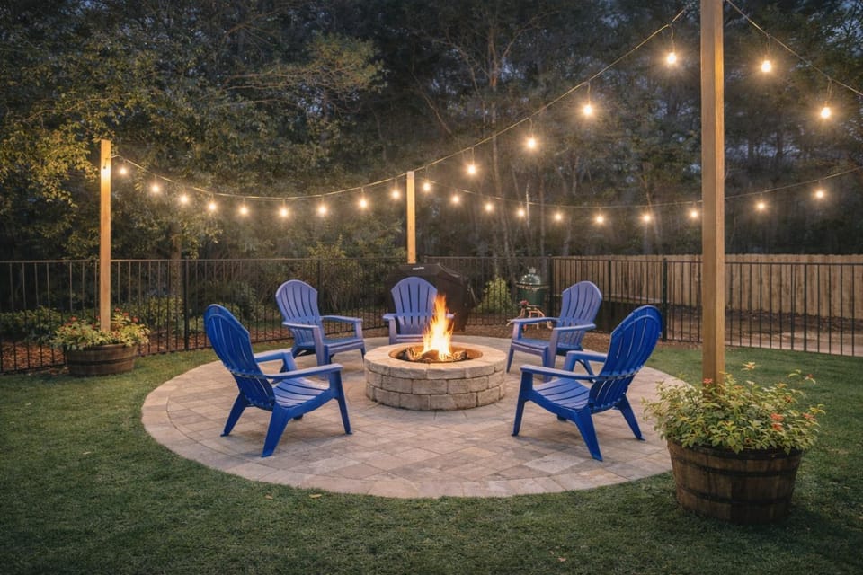 Patio, Night, Activities, Garden, Other, Garden view