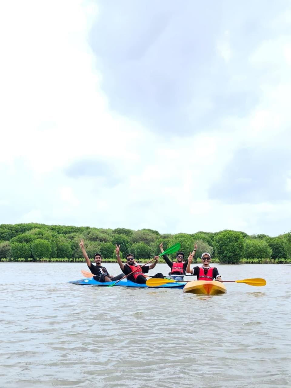 Activities, Aqua park, group of guests