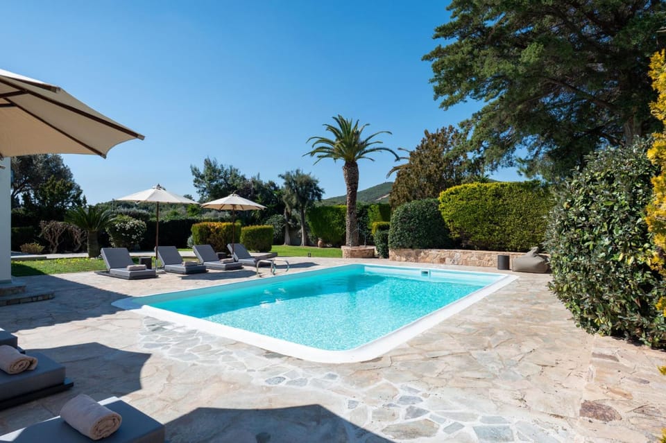 Patio, Day, Garden, Garden view, Pool view, Swimming pool, sunbed