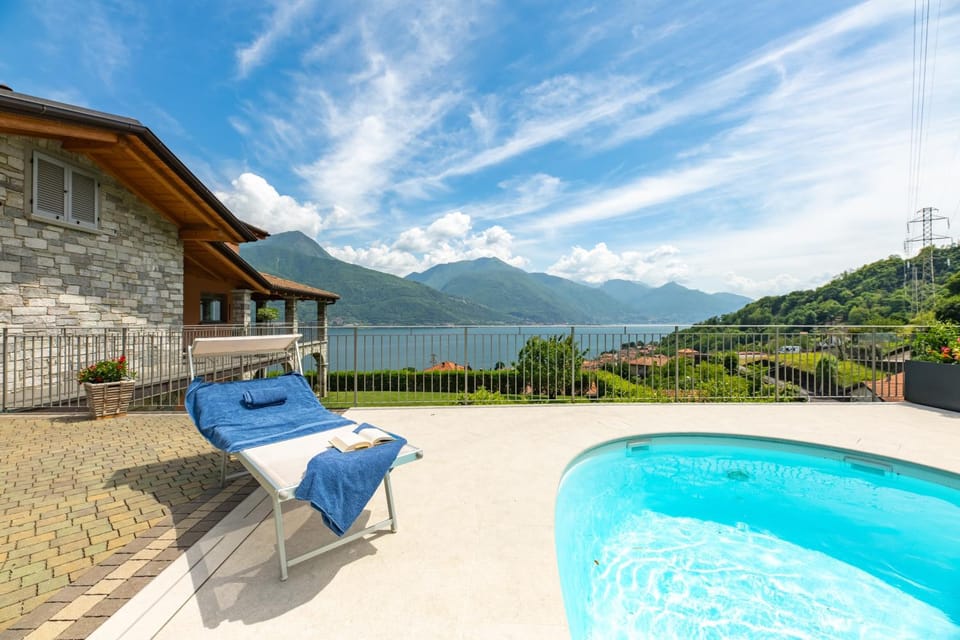 Property building, Living room, Swimming pool