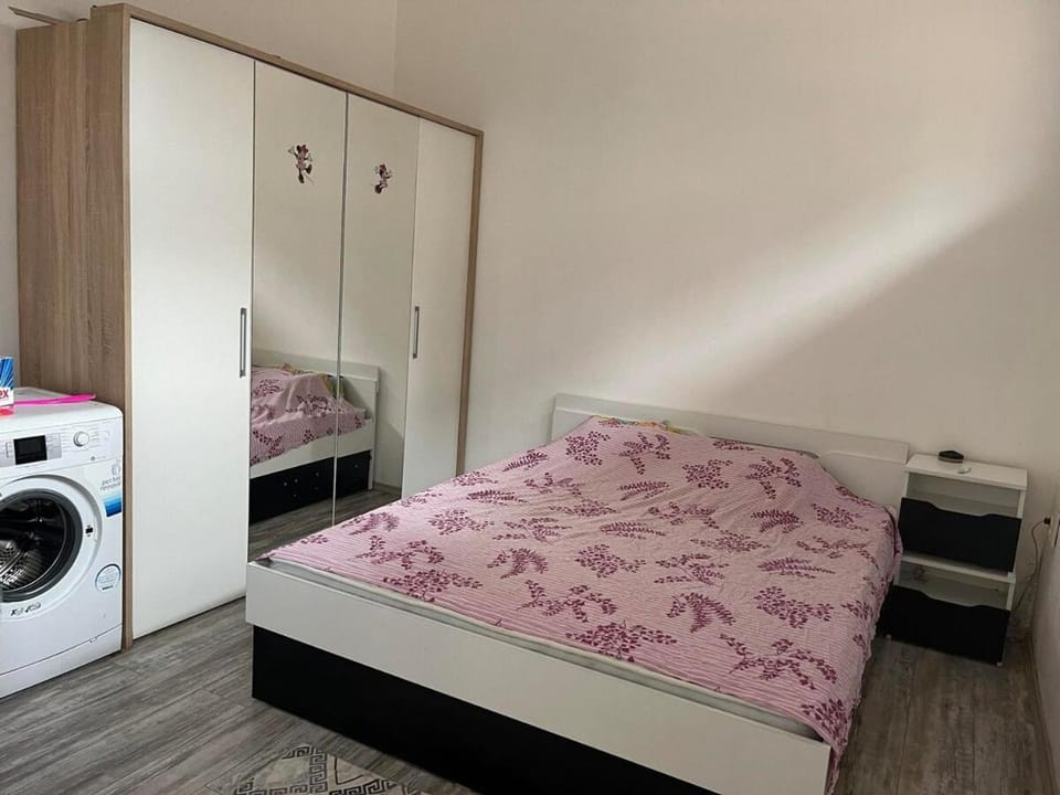Bedroom, wardrobe, washing machine