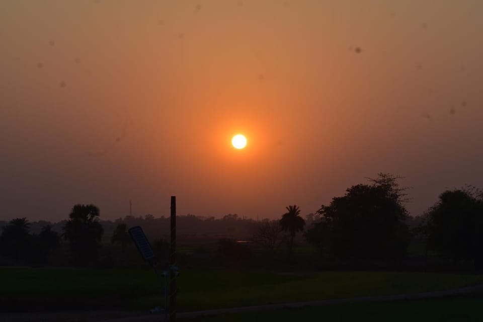 Property building, Natural landscape, Sunset