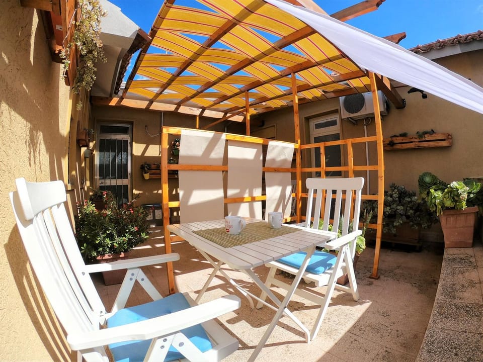 Patio, Facade/entrance, Bird's eye view, Balcony/Terrace