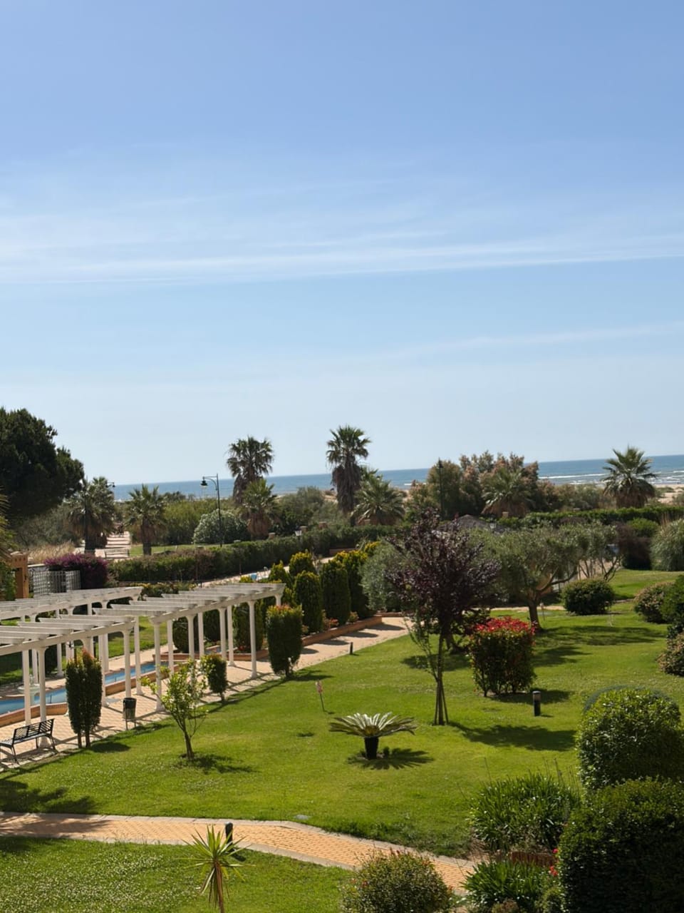 Natural landscape, Garden, Garden view, Sea view