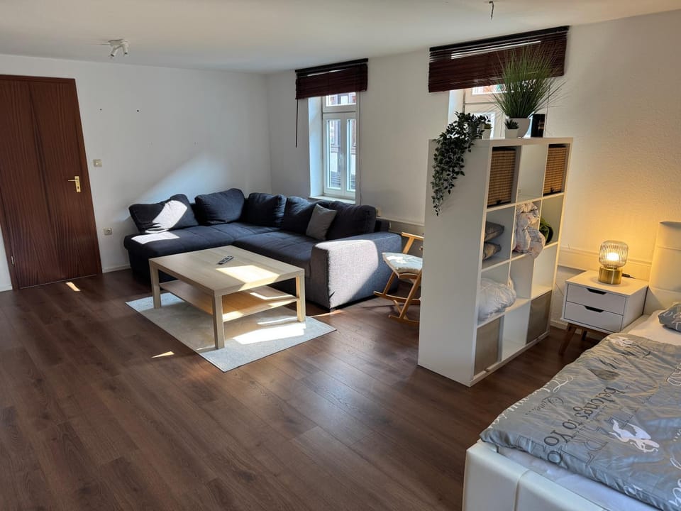 Bed, Living room, Photo of the whole room