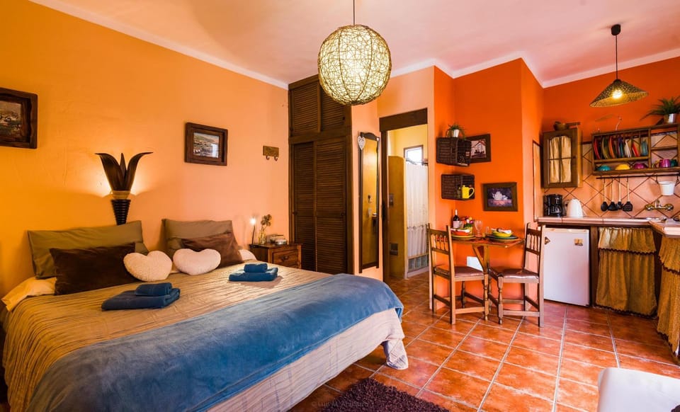 Kitchen or kitchenette, Living room, Bedroom