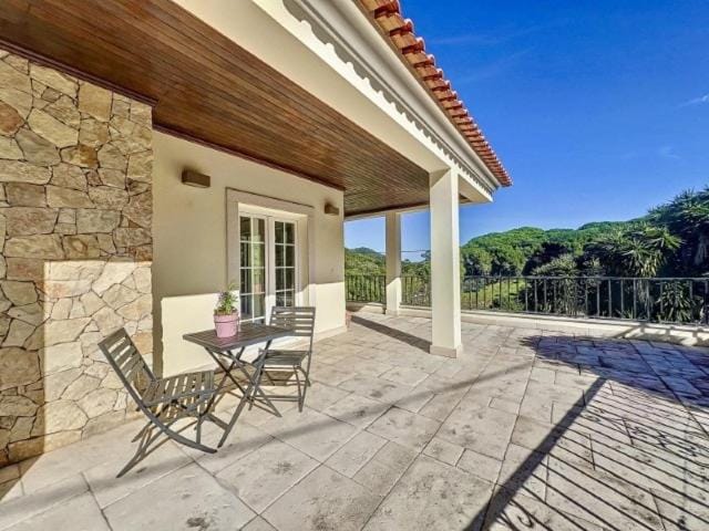 Property building, Patio, Natural landscape, View (from property/room), Balcony/Terrace