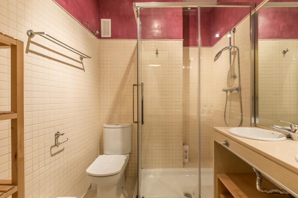 Bathroom, Living room