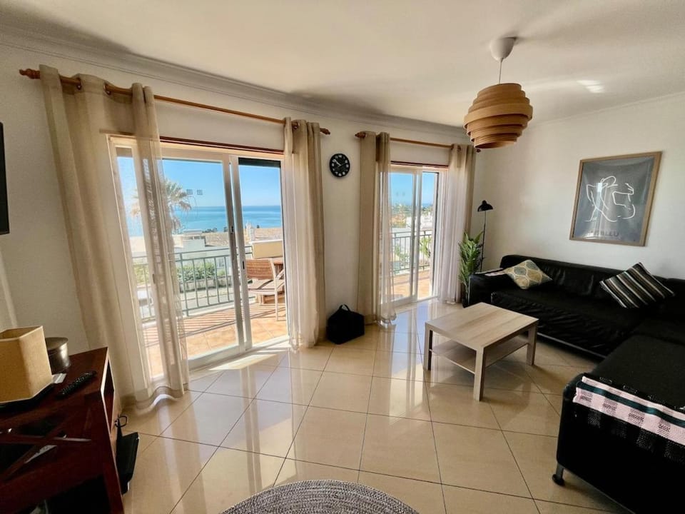 Living room, Seating area, Sea view