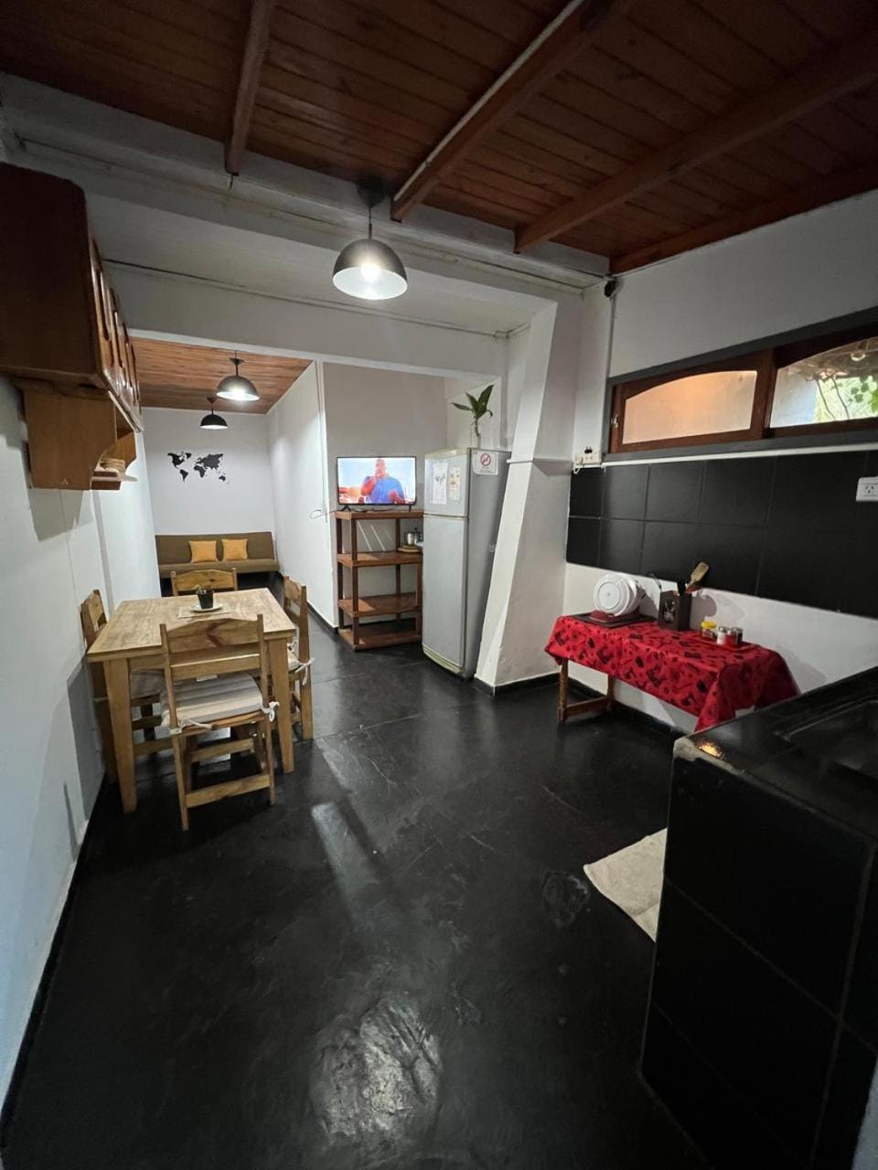 Kitchen or kitchenette, Living room, Dining area