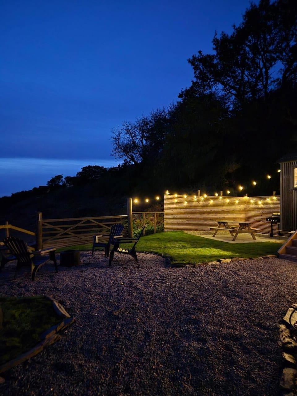 Night, Natural landscape, Garden, Garden view