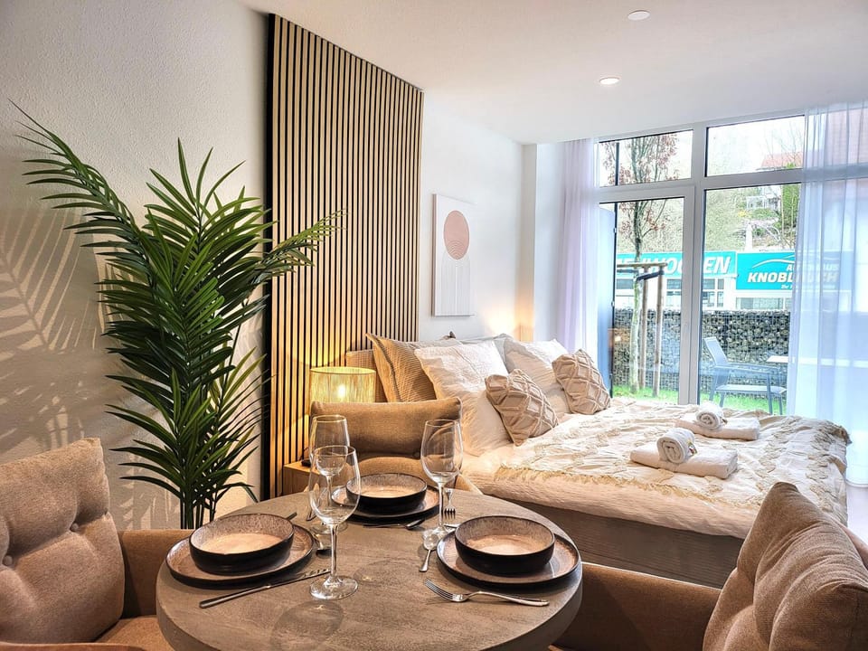 Bed, Living room, Photo of the whole room