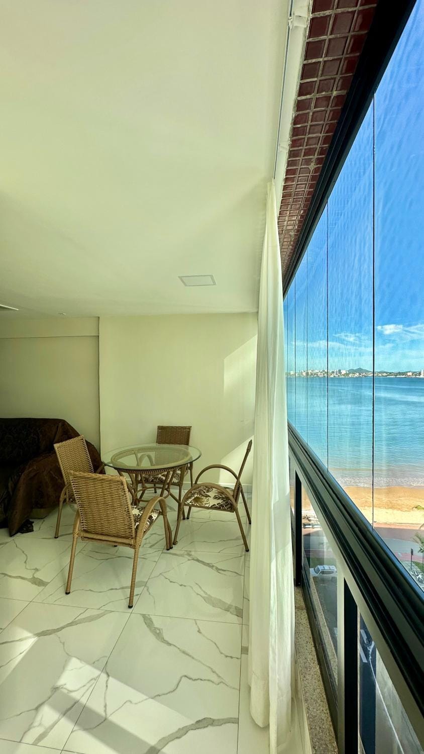 Day, Natural landscape, View (from property/room), Balcony/Terrace, Living room, Dining area, Sea view