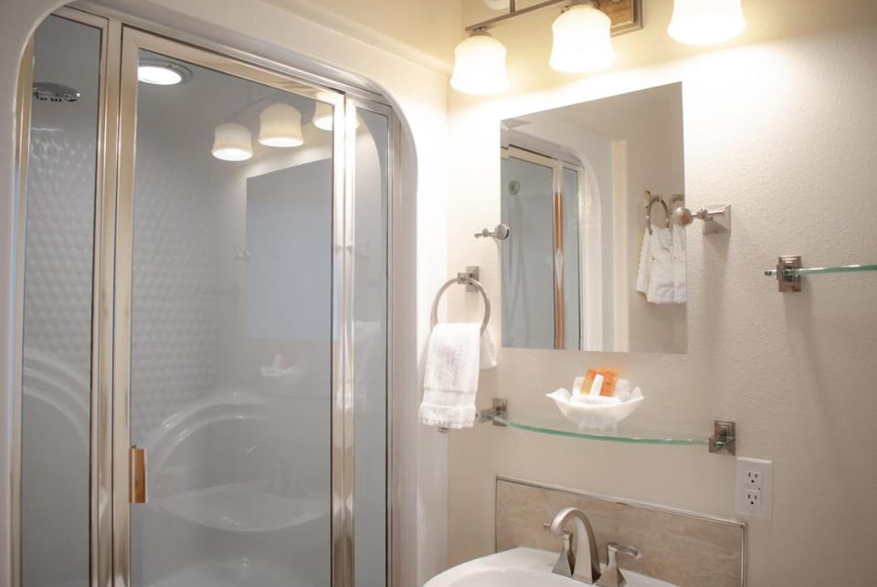 Shower, Bathroom, towels