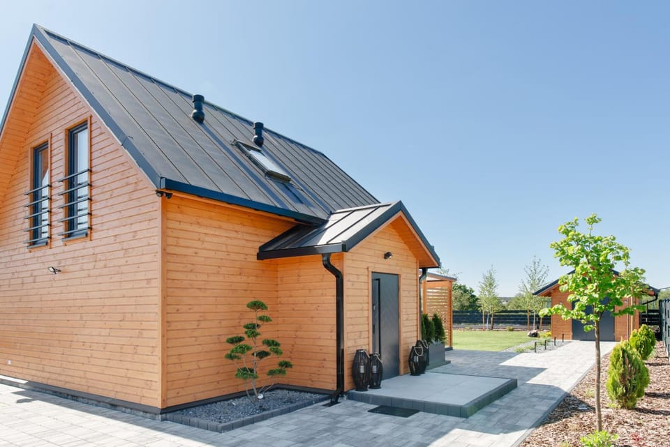 Całoroczny Domek Boho Lubniewice jezioro jacuzzi Villa in Poland