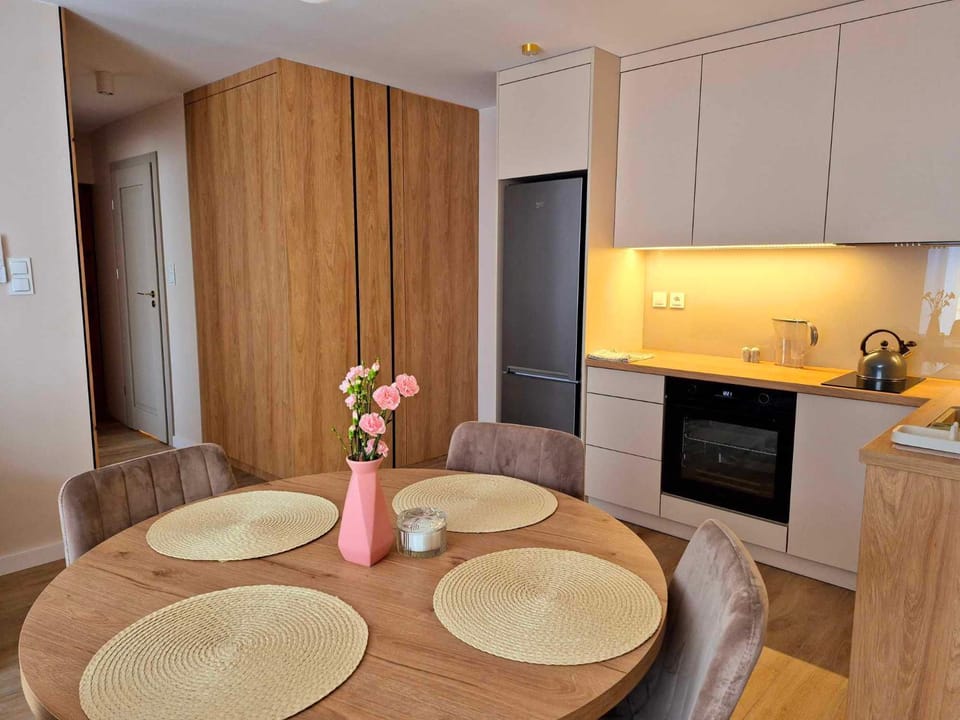 Kitchen or kitchenette, Dining area, stove