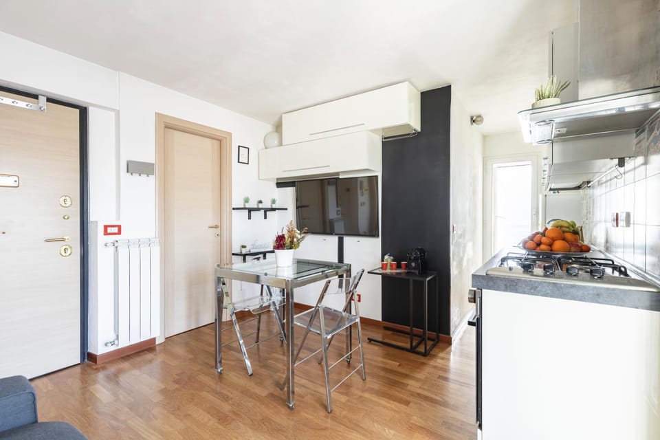Kitchen or kitchenette, Living room, Dining area, dishwasher, oven, stove