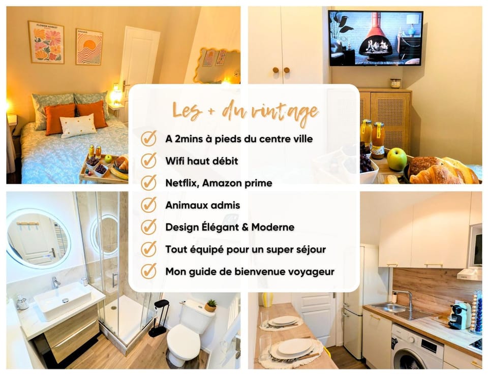 Le vintage RDC Apartment in Hauts-de-France