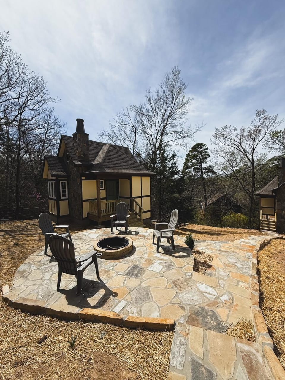 Chimney Nook at Tudor suites Chalet in Eureka Springs