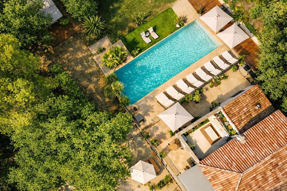 Bird's eye view, Swimming pool