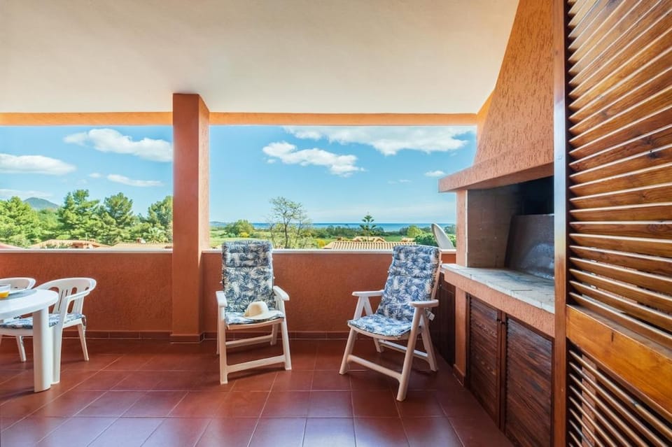 Charming Sea View, Modern house with garden ,Air Conditioning Apartment in Costa Rei