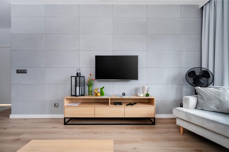 TV and multimedia, Kitchen or kitchenette, Living room, Photo of the whole room, Seating area