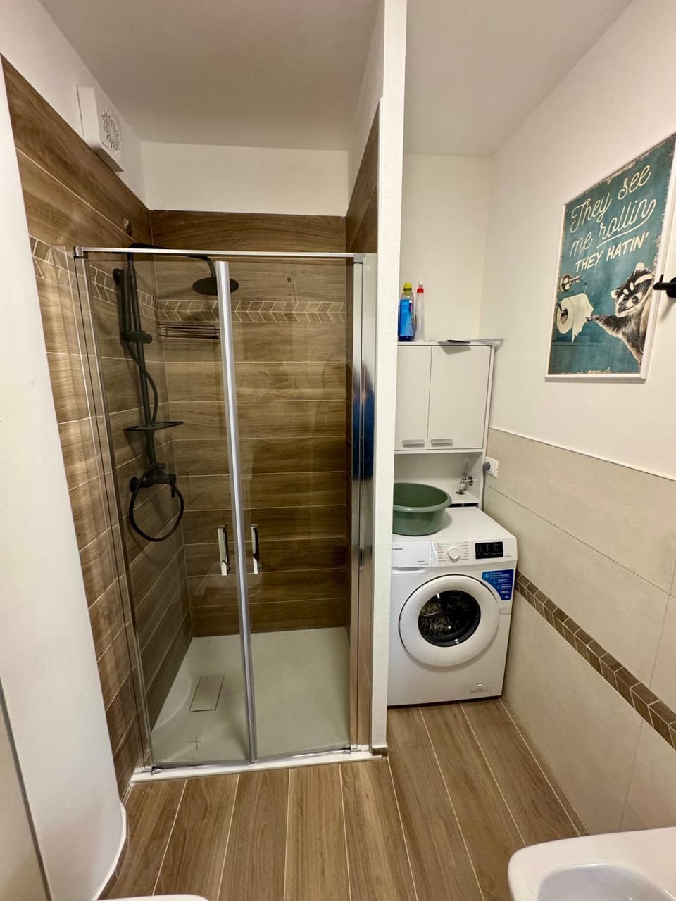 Shower, Toilet, Bathroom, washing machine
