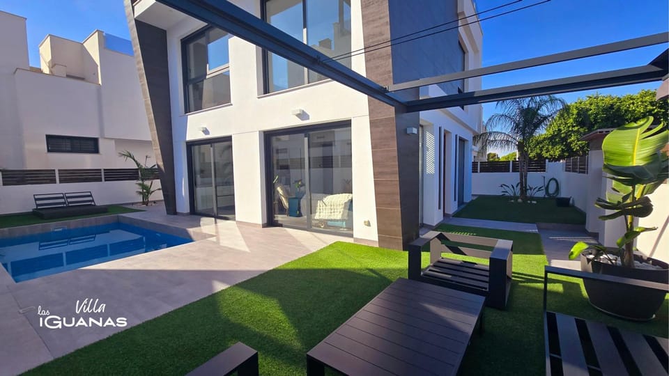 Patio, Seating area, Pool view, Swimming pool, sunbed