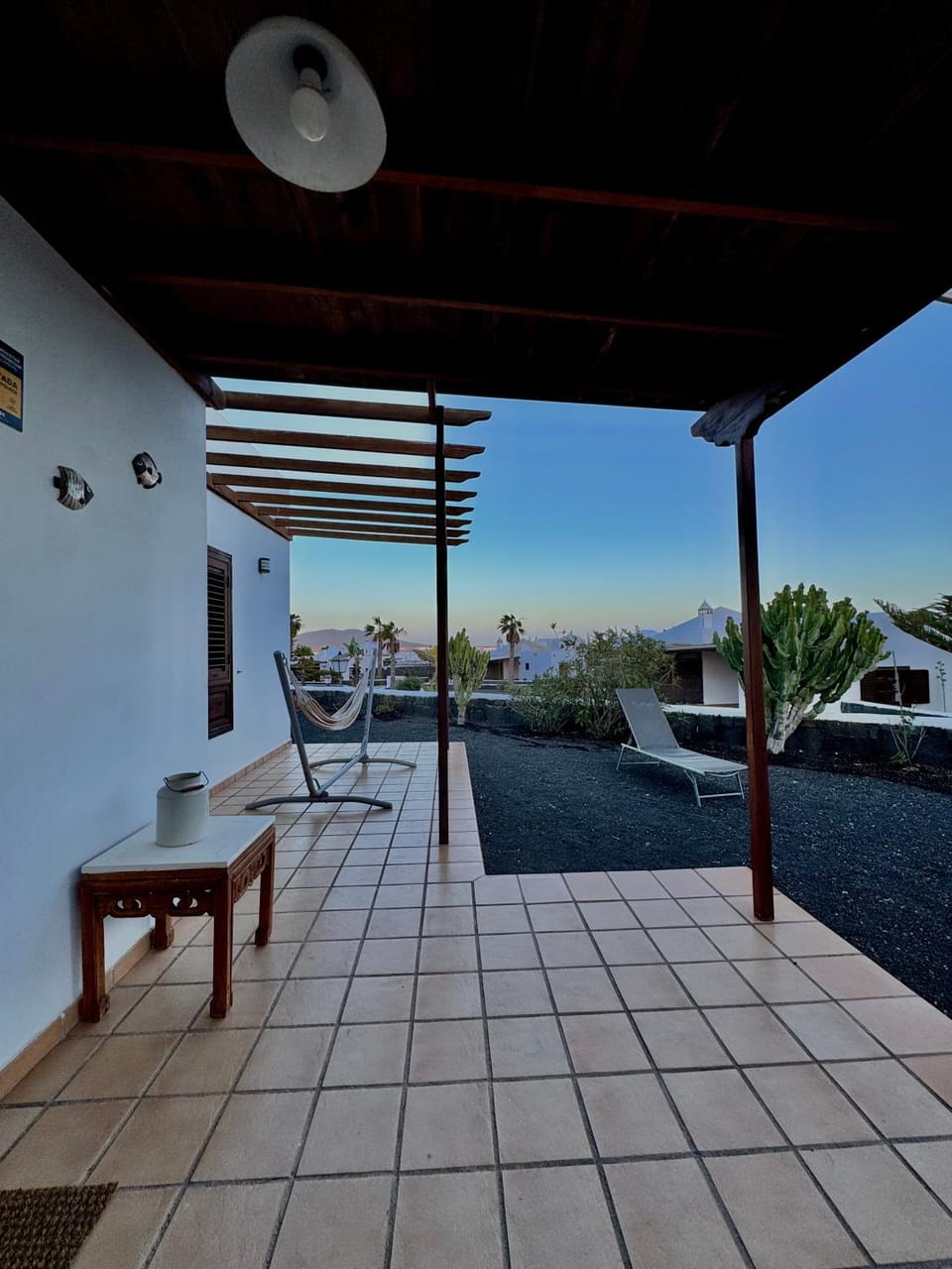 Patio, Day, Garden, View (from property/room), Balcony/Terrace, Pool view, Swimming pool, Sunset, sunbed