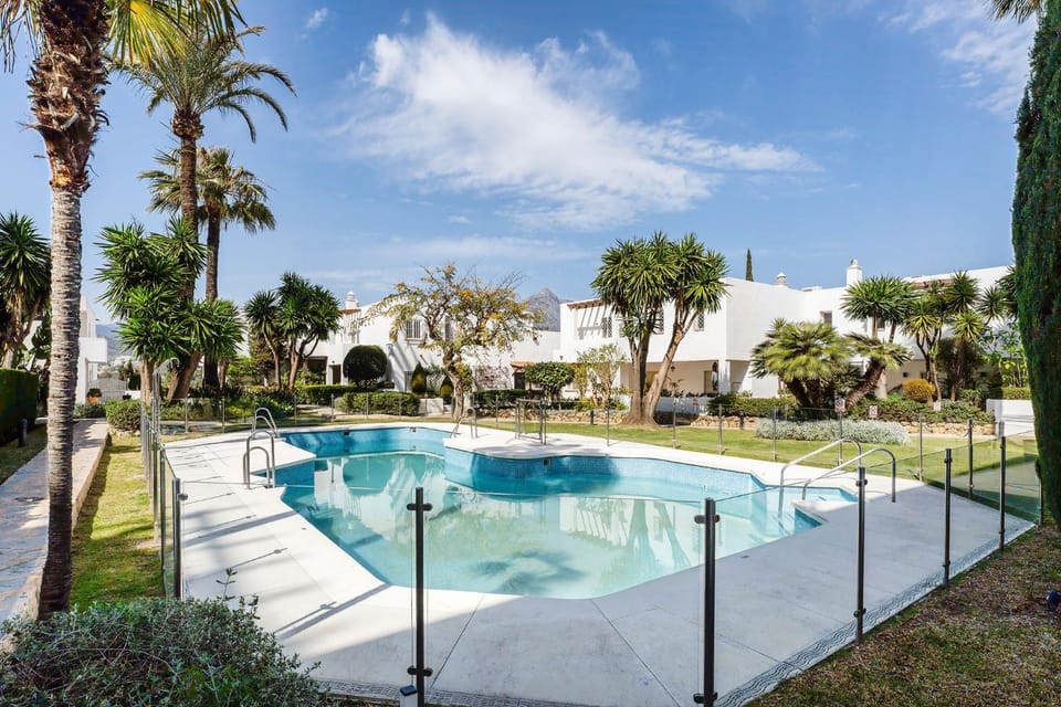 Spring, Natural landscape, Garden, Garden view, Pool view, Swimming pool