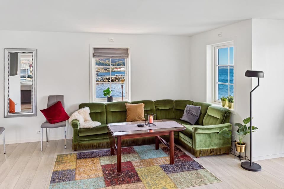 Living room, Seating area, Sea view