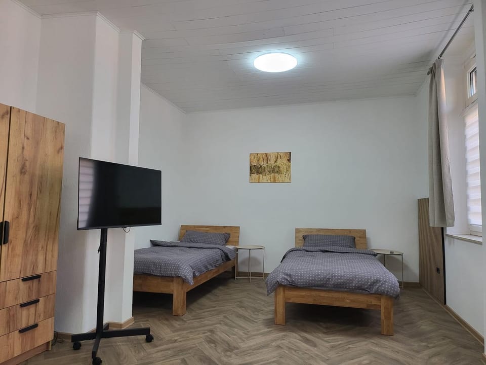 Bed, Seating area, Bedroom