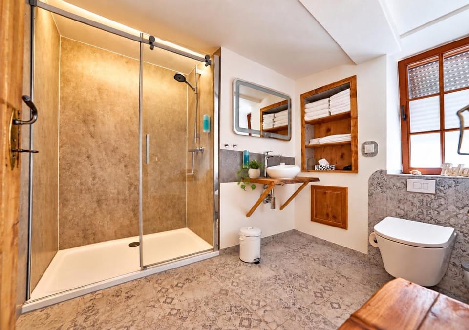 Shower, Toilet, Bathroom, towels