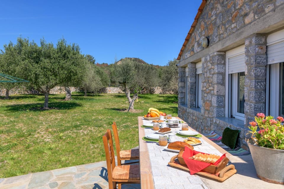 Property building, Patio, Spring, Day, Natural landscape, Garden, Garden, Food and drinks, Food, Garden view, sunbed