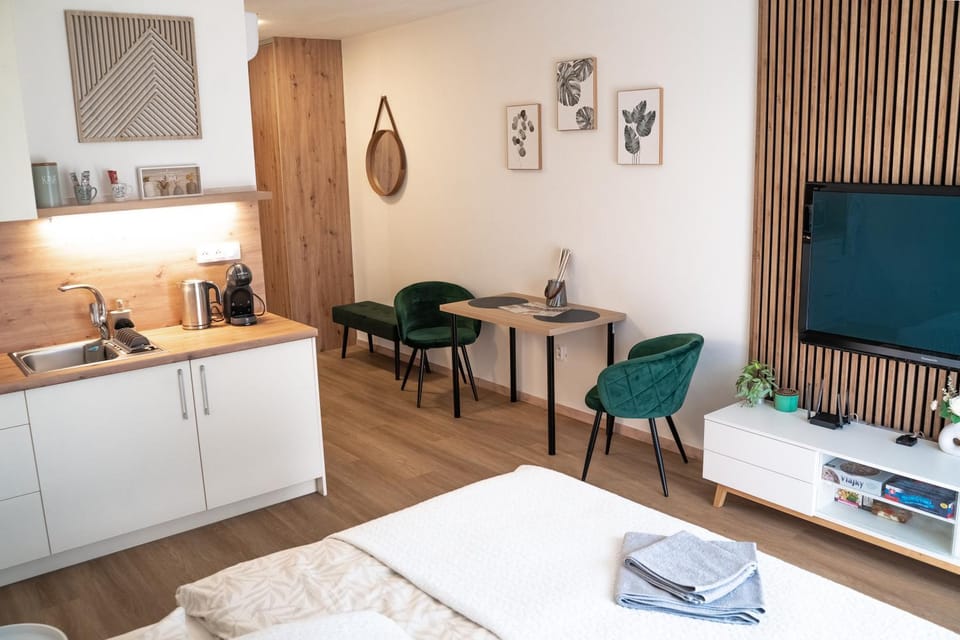 Kitchen or kitchenette, Living room, Photo of the whole room