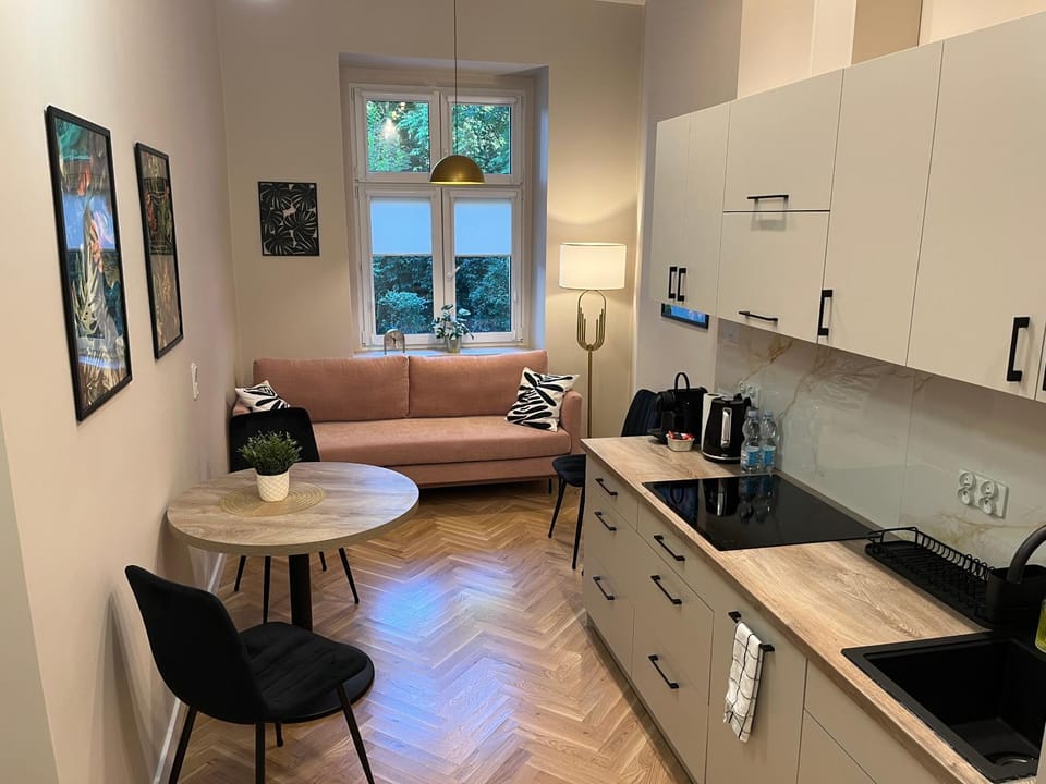 Kitchen or kitchenette, Living room