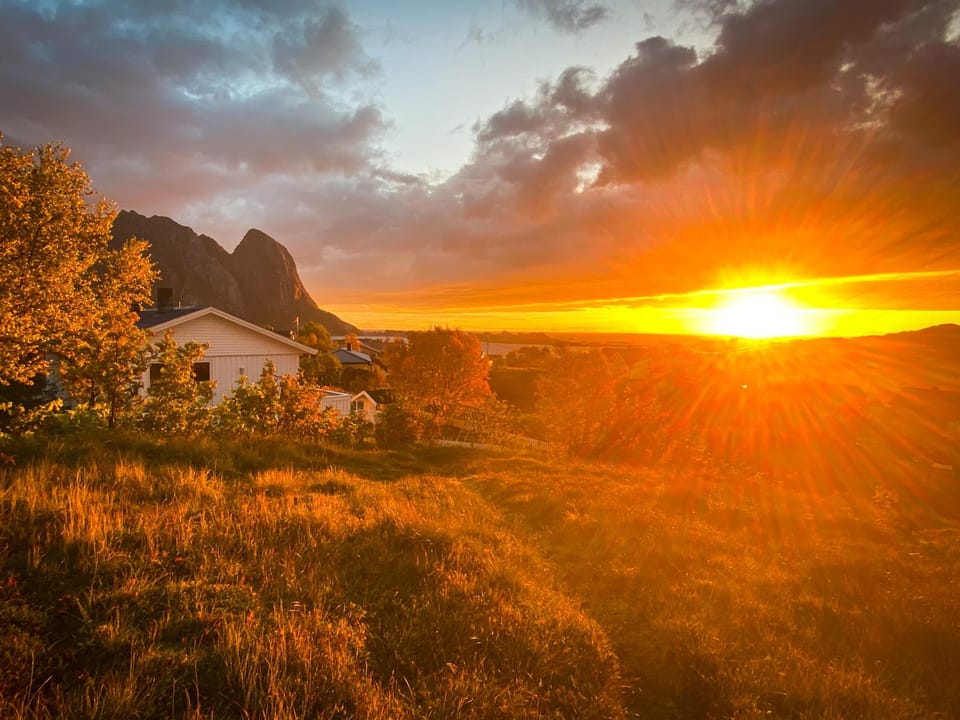 Reinefjorden Family House with Jacuzzi Villa in Lofoten