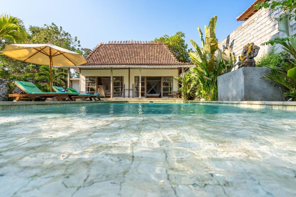 Pool view, Swimming pool, sunbed