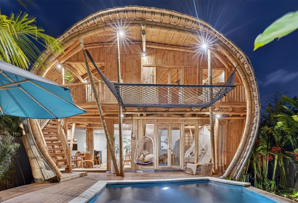 Noon Bamboo Villas Pererenan Villa in North Kuta