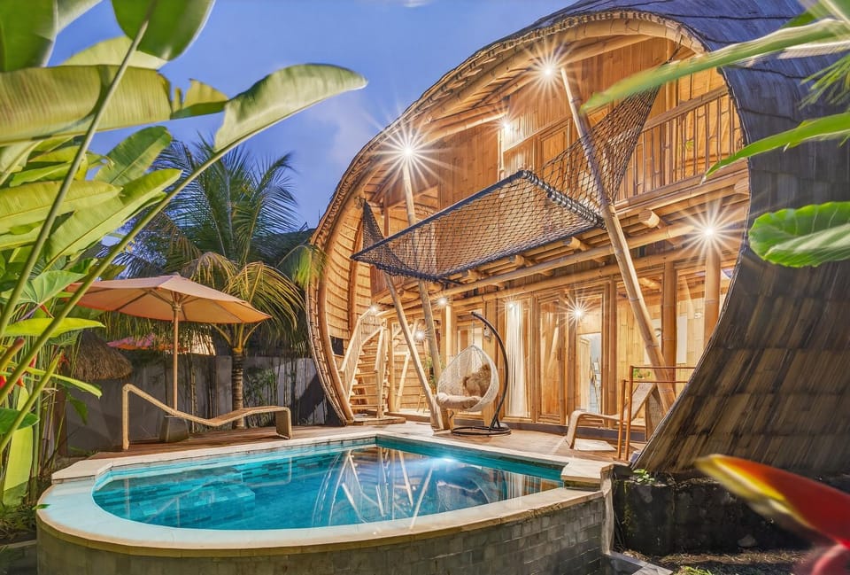 Noon Bamboo Villas Pererenan Villa in North Kuta