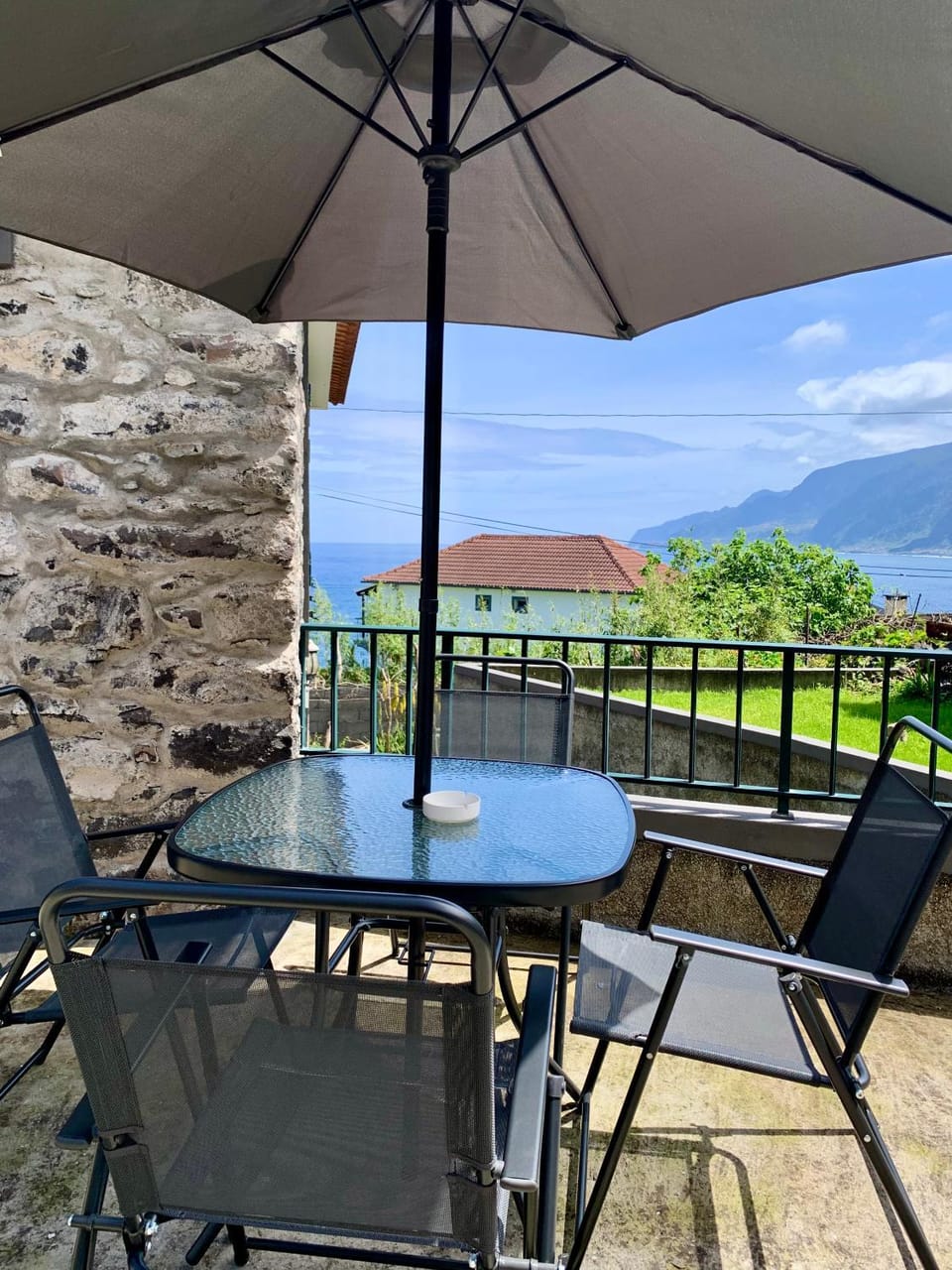 Patio, Day, Natural landscape, View (from property/room), Balcony/Terrace, Seating area, Dining area, Mountain view, Sea view