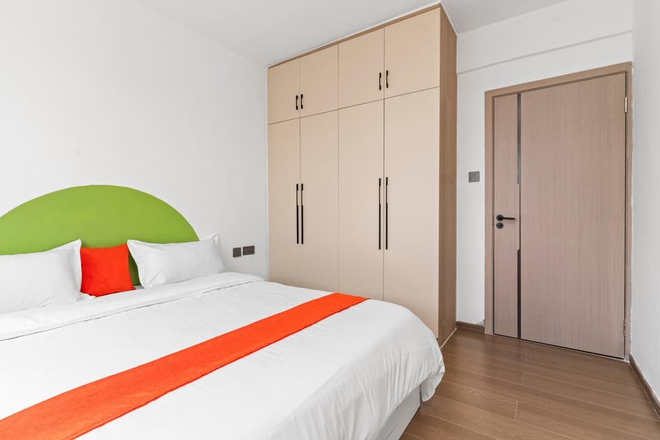Bed, Photo of the whole room, Bedroom, wardrobe
