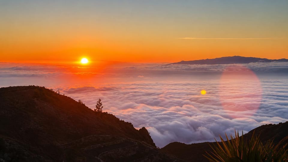 Natural landscape, Mountain view, Sunset