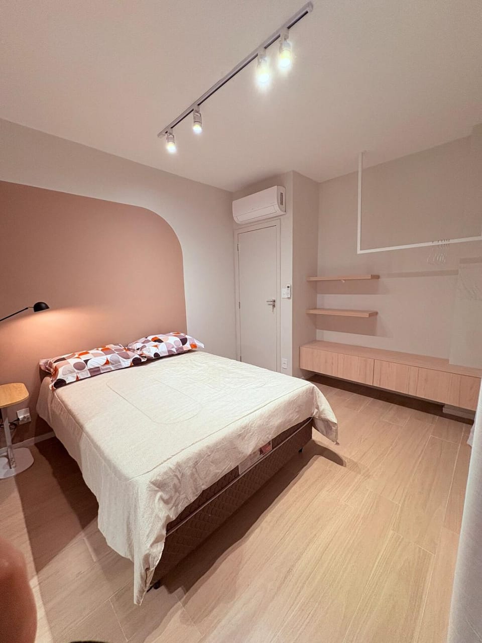 Bed, Photo of the whole room, Bedroom, wardrobe