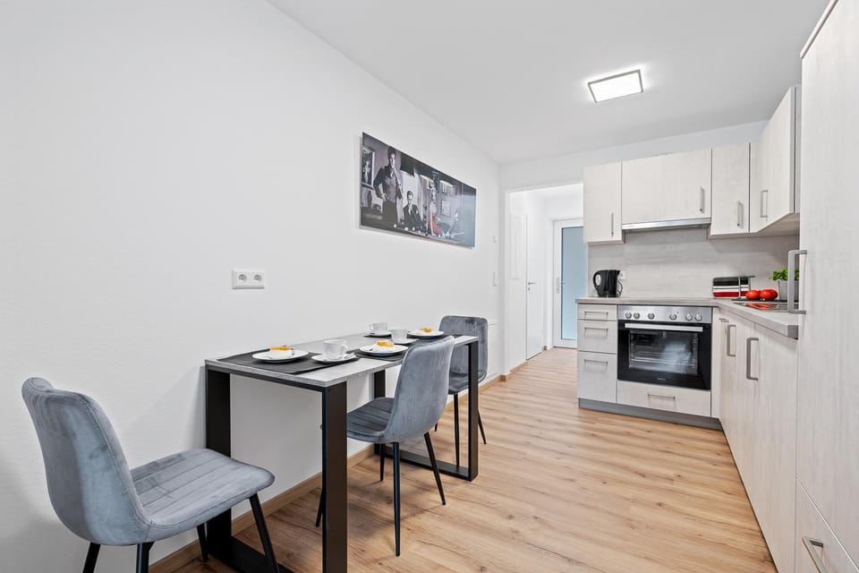 Kitchen or kitchenette, Living room, Dining area, dishwasher, oven, stove