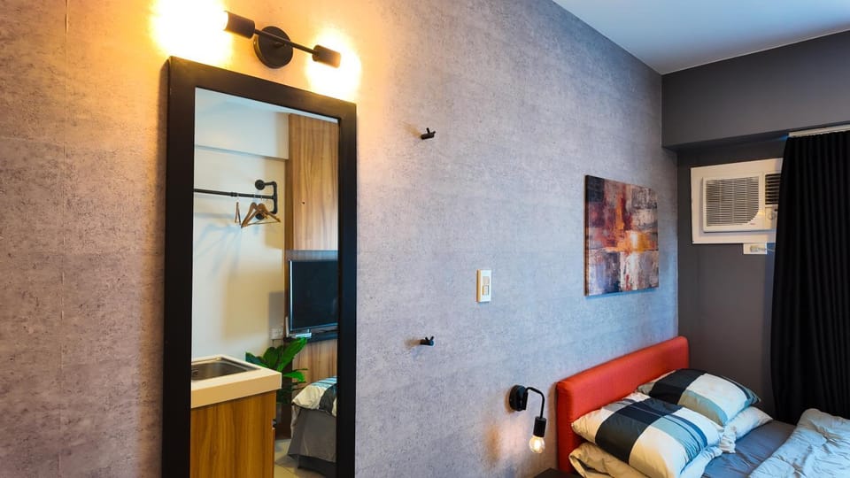 Bed, TV and multimedia, Photo of the whole room, Bedroom, air conditioner