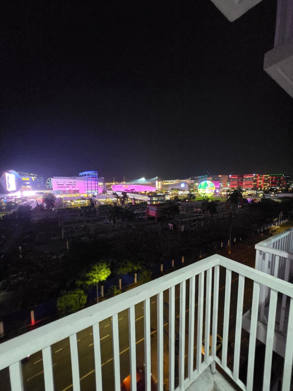 Night, View (from property/room), Balcony/Terrace, Balcony/Terrace